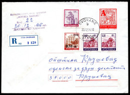 Yugoslavia 1996 - Surcharge Stamp - Monastery - Print Stamp "A" - Cover - Storia Postale