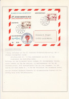 27. Deutscher Kinderdorf Sonderballonflug Dänemark 1970 Mit Pilotenunterschrift - Airmail