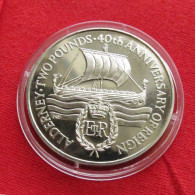 Alderney 2 Pound 1992 Sail Boat - Islas Del Canal