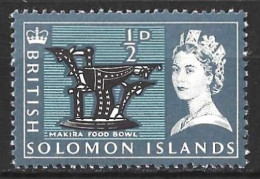 BRITISH SOLOMON Is..QUEEN ELIZABETH..II..(1952-22.)..." 1965.."...MAKIRA FOOD BOWL.H270...HALFd.....SG112......MH. - Iles Salomon (...-1978)