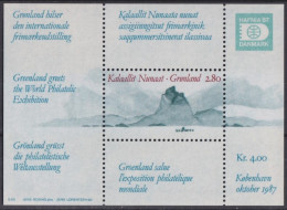 F-EX41606 GREENLAND GRONLAND MNH 1987 POLAR LANDSCAPE HAFNIA PHILATELIC EXPO.  - Unused Stamps