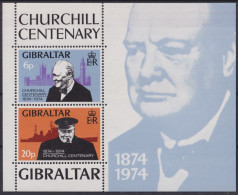 F-EX41657 GIBRALTAR MNH 1974 CENTENARY OF WINSTON CHURCHILL.  - Sir Winston Churchill