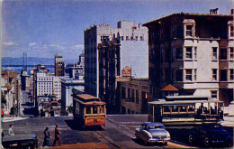 California San Francisco Cable Cars Crossing At California And Powell Streets - San Francisco