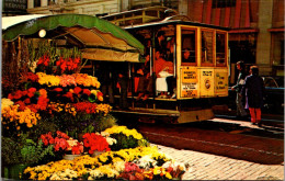 California San Francisco Cable Car And Flower Stand - San Francisco