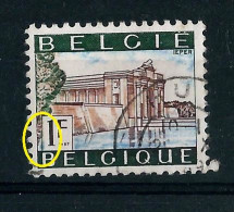 N° 1424- V  ( Trait Bleu Cartouche Gauche  ) Obl. - 1961-1990