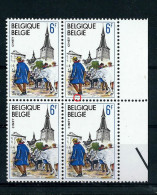 Bloc De 4 Bdf  N° 1950 V2 - Point Bleu Sous Le Pied - état: ** - 1961-1990