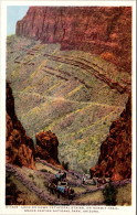 Arizona Grand Canyon National Park Looking Down Cathedral Stairs On Hermit Trail Fred Harvey Detroit Publishing - Gran Cañon