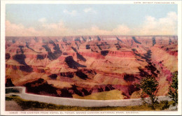 Arizona Grand Canyon National Park The Canyon From Hotel El Tovar Fred Harvey Detroit Publishing - Gran Cañon