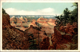 Arizona Grand Canyon National Park Canyon Vista From Bright Angel Trail Fred Harvey Detroit Publishing - Autres & Non Classés