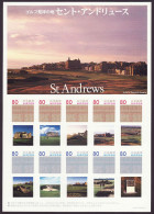 Japan Personalized Stamp Sheet, St Andrews Home Of Golf Buildings (jps561) - Neufs