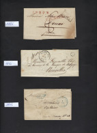 6 Voorlopers Periode Tussen 1809 En 1864 Met O.a. 1 X Stempel MIDI  ; Details En Staat Zie 4 Scans ! LOT 357 - Andere & Zonder Classificatie