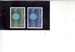 TURCHIA 1960 -  Unificato  1567/8** - Europa-CEPT - 1960