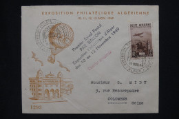 ALGERIE Française - Lettre Par Avion - Par Ballon - 1949 - A 507 - Airmail