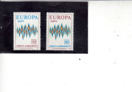 TURCHIA 1972 -  Unificato  2024/5** - Europa-CEPT - 1972