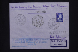 ALGERIE Française - Lettre Par Avion - Alger Fort Polignac - 1954 - A 513 - Airmail