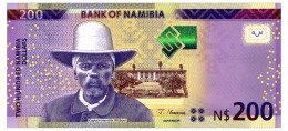 NAMIBIA 200 DOLLARS 2022 Pick 15 Unc - Namibia