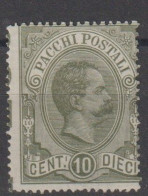 Italy P1 1884  Pacchi Postali 10c Grigio Verde, Hinged, - Paketmarken