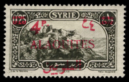 Alaouites 1926 (Sept) 4p On 0p.25 Type II Fine Lightly Mounted Mint. - Unused Stamps