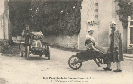 Automobile * Série De 4 Cpa * Les Progrès De La Locomotion * Accident Voiture Auto - Voitures De Tourisme