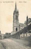 Sillé Le Guillaume * Rue Et Vue Sur L'église - Sille Le Guillaume