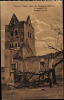 CPA Działdowo Soldau Ostpreußen, Evangelische Kirche, Nach Der Russenvertreibung 1914 - Ostpreussen