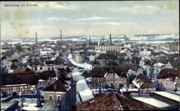 CPA Reichenau Bogatynia Bad Oppelsdorf Schlesien, Blick Auf Den Ort Im Schnee - Schlesien