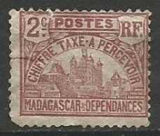 MADAGASCAR / TAXE N° 8 OBLITERE - Portomarken