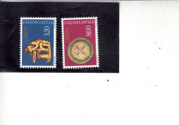 IUGOSLAVIA  1976  -  Unificato  1524/5** - Europa/CEPT - 1976