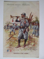 France-Uniformes Militaires:Infanterie De Ligne-Clairon Carte Postale Non Voyage Leon Hingre 1915 - Uniformes