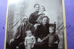 C.D.V. Photo-Carte De Visite Studio Portret Atelier A.J. MARINER Bruneck Tirol Famile - Alte (vor 1900)