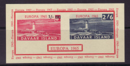 DAVAAR ISLAND 1965 EUROPA CEPT  DE LUXE MS MNH - 1965