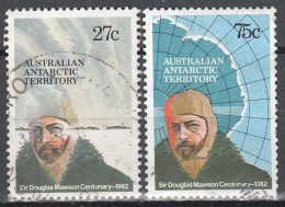 AUSTRALIAN ANTARTIC TERRITORY   SCOTT NO L53-54  USED   YEAR  1982 - Used Stamps