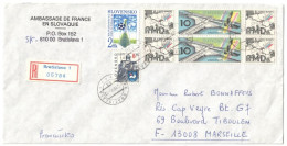 Slovaquie - Slovensko - Bratislava - Ambassade De France En Slovaquie - Lettre Recommandée Pour Marseille (France) 1995 - Cartas & Documentos