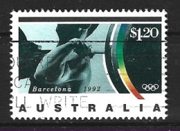 AUSTRALIE. N°1270 De 1992 Oblitéré. Haltérophilie Aux J.O. De Barcelone. - Weightlifting