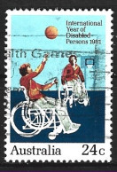 AUSTRALIE. N°746 De 1981 Oblitéré. Basket Pour Handicapés. - Handisport
