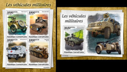 Centrafrica 2022, Military Vehicles, Tank, Moto, Truck, 4val In BF+BF - Vrachtwagens