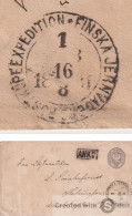 LETTRE FINLADE. POST KUPE EXPEDITION. FINSKA JERNVAGENS. HELSINGFORS - Lettres & Documents