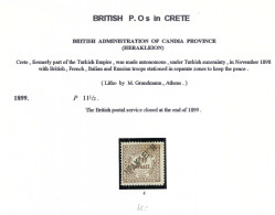 CRETE BUR. BRITANNIQUES Ca.1899: Le Y&T 3 Obl. - Crète