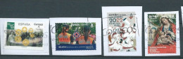 ESPAGNE SPANIEN SPAIN ESPAÑA 2019-22 SET 4 STAMPS USED ON PAPER 4 SELLOS USADOS SOBRE PAPEL - Gebraucht