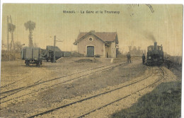 36      VINEUIL  LA   GARE   ET   LE   TRAMWAY - Altri & Non Classificati