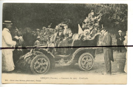 CPA. D86. VIENNE. GENCAY . Gençay . Concours De 1907 . Cavalcade .  Corso Ancienne Voiture Fleurie. Cliché LEON BLUTEAU - Gencay