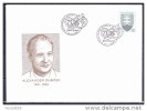 1996 : Alexandre DUBCEK (1921-1992) , 75ème Anniversaire De Sa Naissance Oblitéré COB 16 Michel U 16 - Covers