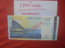 +++SPECIMEN+++MADAGASCAR 5000 ARIARY (2007) Neuf (B.29) - Madagascar