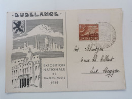 Exposition Nationale De Timbres-poste 1946, Dudelange - Commemoration Cards