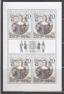 Slovakia 2000 - History Of Postal Law: Empress Maria Theresa, Mi-Nr. 384 In Sheet Of 4 Stamps, MNH** - Nuovi