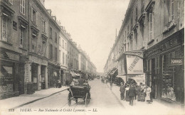 Tours * La Rue Nationale Et La Banque Crédit Lyonnais * Banco Bank * Commerces Magasins - Tours