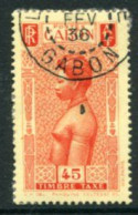 GABON 1932 Postage Due 45 C. Used.  Yv. 28 - Timbres-taxe