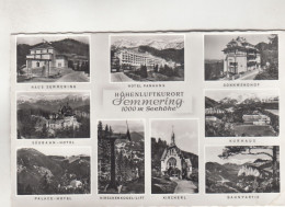 D373) SEMMERING - S/W Mehrbild AK - Haus SEMMERING Hotel PANHANS  Sonnwendhof Südbahn Hotel Palace Hotel Usw. - Semmering