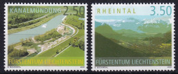 MiNr. 1403 - 1404 Liechtenstein 2006, 6. März. Freimarken: Liechtenstein Von Oben - Postfrisch/**/MNH - Ongebruikt
