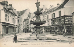 France - ETAMPES - Fontaine De La Place Notre-Dame - JNDhot - Animé - Carte Postale Ancienne - Etampes